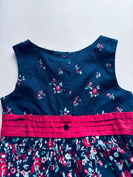 Ob/ šaty modré s květy - v.122, smile,122