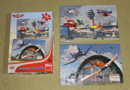 Puzzle disney planes 2x66 dílků,