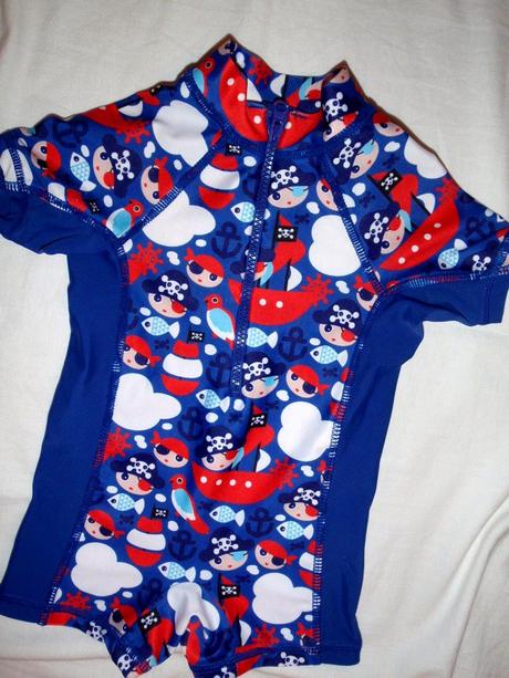 Nádherný plavecký overal - piráti, baby,74