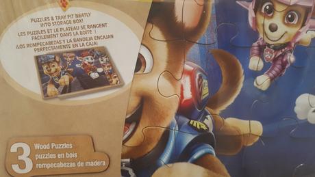 Nové dřevěné puzzle 3v1 tlapková patrola,