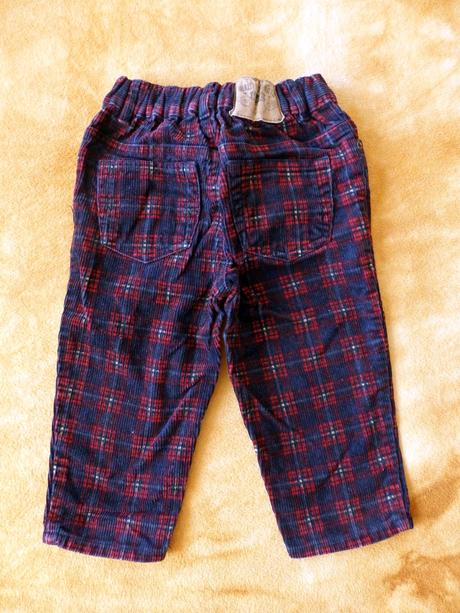 Manžestrové kalhoty, mothercare,86