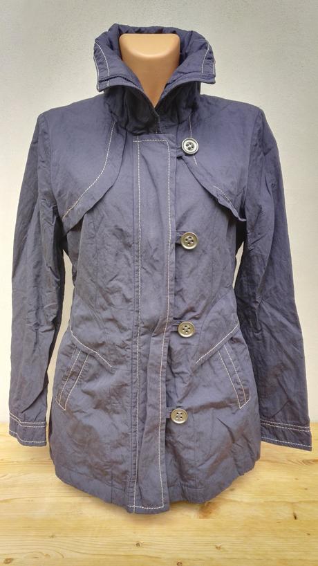 Modrý kabátek trenčkot jaro/podzim taifun - vel.38, 38