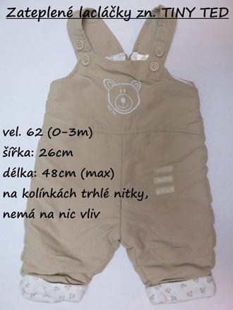 Zateplené lacláčky zn. tiny ted, tiny ted,62