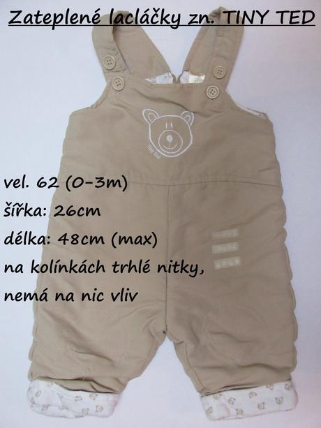 Zateplené lacláčky zn. tiny ted, tiny ted,62