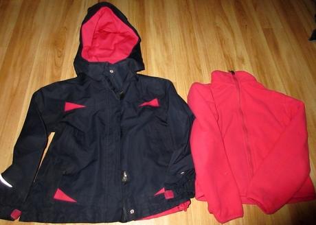 Větrová bunda s mikinou, 122