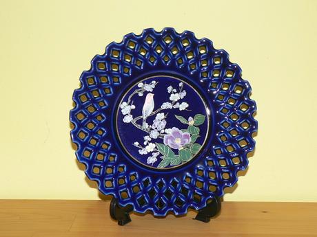 Souprava keramický talířek vázička váza hrneček,