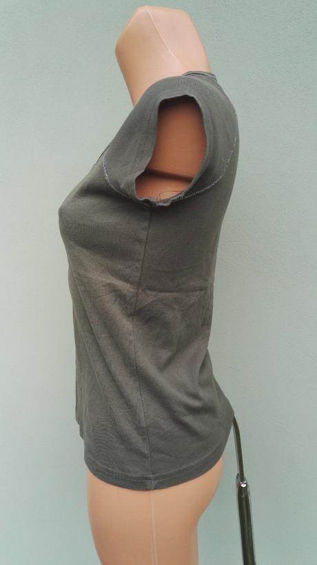 Khaki tričko top - vel.xs, xs