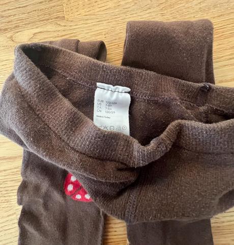 Punčocháče hnědé h&m vel. 122/128, h&m,122