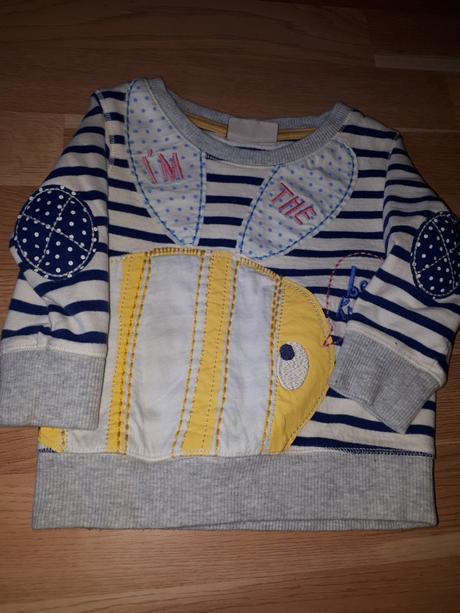 Mikina s rybou vel. 80 next, next,80