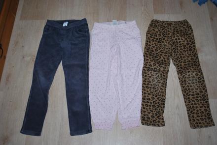 Akt 3x kalhoty i jednotlivě, h&m,116
