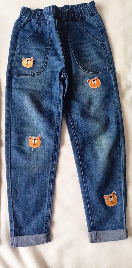 3x dětské džíny,122/128, 128