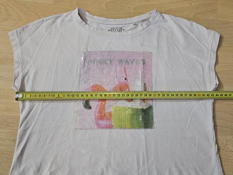 Tričko crop top flitry růžové reserved, reserved,140