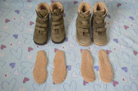 2x khaki zimní boty dzo vysoké sucháče kožíšek, 34