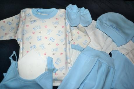 Kojenecká souprava v.56-65 bavlna,9ks, 50 / 56 / 62