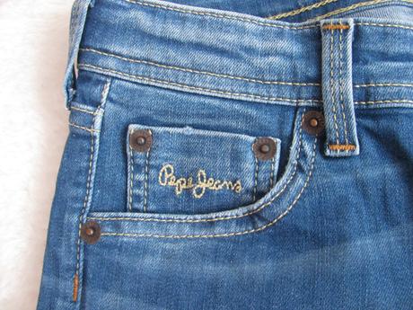 Elastické džínové kraťasy pepe jeans unisex, pepe jeans,128