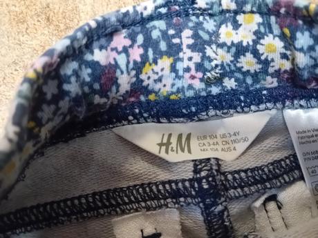 Džegíny h&m, vel. 104, h&m,104