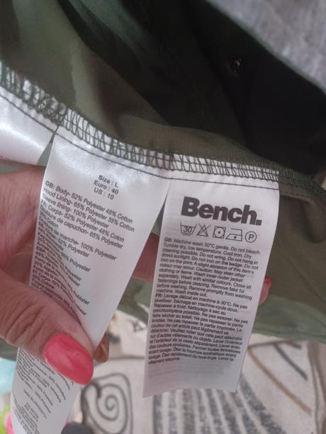 Khaki parka bench s ptáčky, bench,m