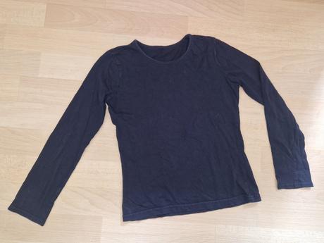 Tričko s dl. černé, 140