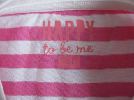 Dívčí bavlněné tričko s proužkem, f&f,164