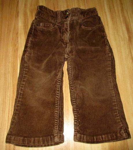 Manšestrové kalhoty, h&m,86