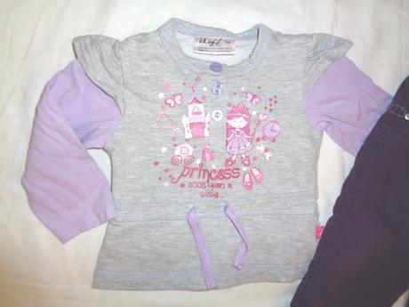 Luxus komplet tuničky a fialových podšitých kalho, okay,74