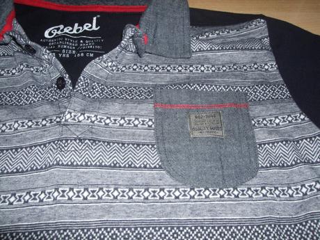 Vzorovaná polokošile rebel, rebel,158