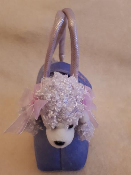 Plyšový pejsek, pudlík grace v taštičce,