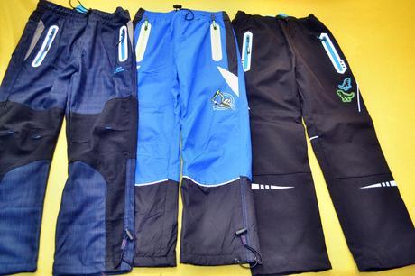3x kalhoty oteplené kugo softshellové..122, kugo,122