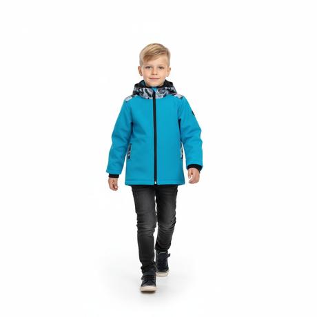 Softshellová bunda s fleecem, maskáč, 86 - 152