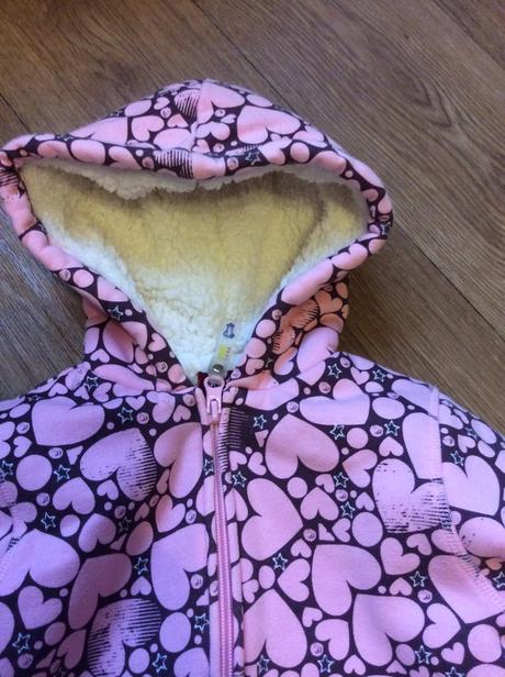 Mikina vyteplená/ podšitá kožíškem, wolf,104