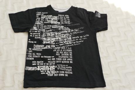 Cerne tricko s napisy, kik,122