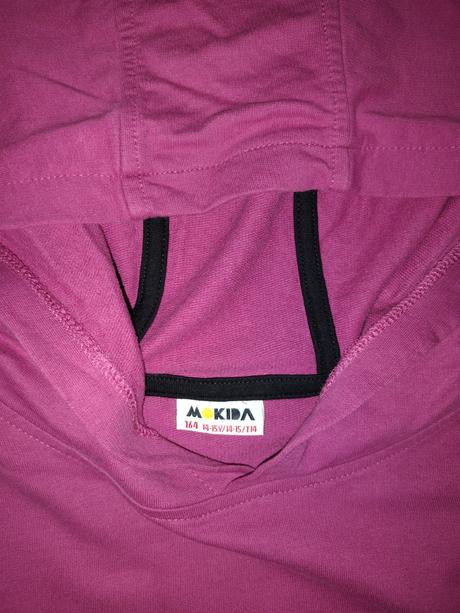 Dívčí mikina/šaty s kapucí 164, 164