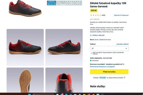 Futsalové kopačky, 37