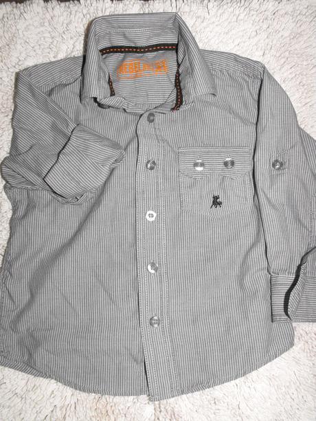 Športovo-elegantná pruhovaná košeľa rebel, rebel,98