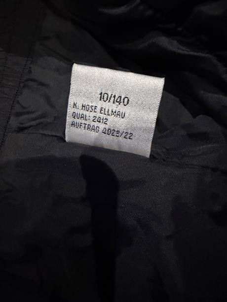 Kalhoty do snehu cerne 140, 140