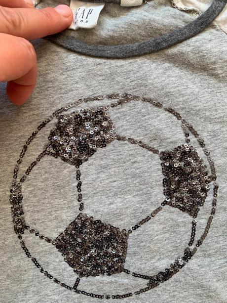 Triko & tričko s flitry gap vel. 128/134, gap,122