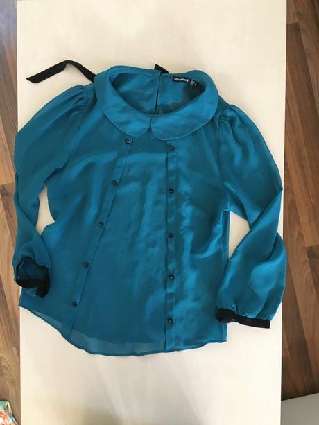 Petrolejová halenka s mašlí, vel m/l atmosphere, atmosphere,m