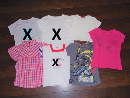 Top stav - dívčí blůzka a trička - vel. 7-8 let, pleas,128