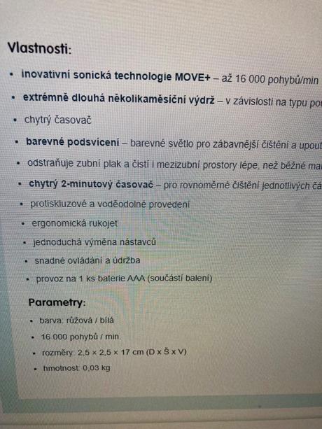 Eta dětský elektrický kartáček, 