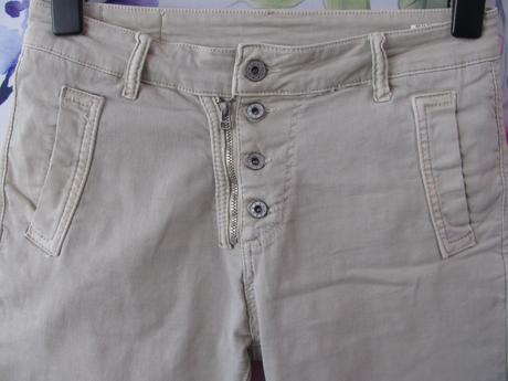 Dámské džínové béžové elastické kraťasy melly&co, m