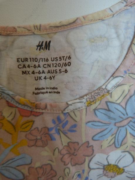 Hm bavlněné šaty vel. 110/116, h&m,110