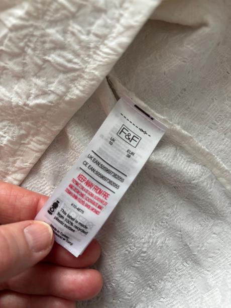 Ob/ tunika letní struktovaná bílá - v.38, f&f,38