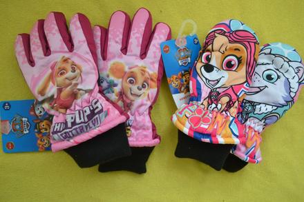 2x kvalitní   rukavice v.104-110, nickelodeon,104 / 110