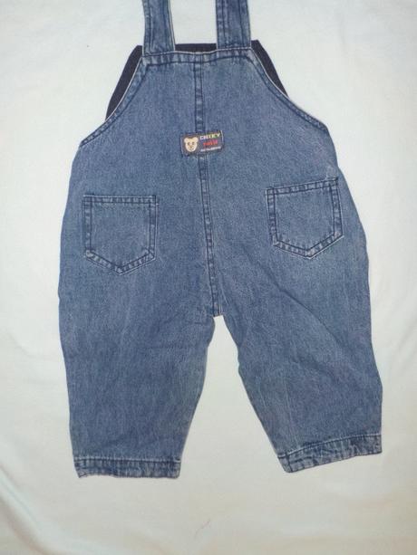 Džínové kalhoty s laclem, 80