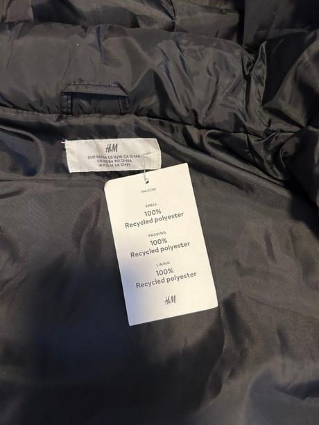 Zateplená vesta h&m, v. 158-164 nová, h&m,158 / 164