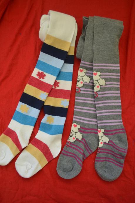 2x dívčí punčocháče 122-128, 122 / 128