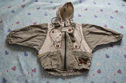 104/110 starší plátěná bunda bundička, 110