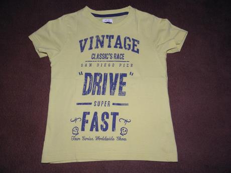 Chlapecké žluté tričko zn. f&f vel.116, f&f,116