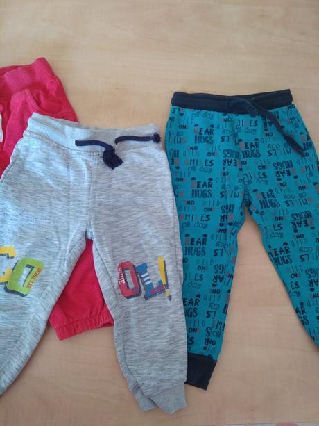 Tepláky na zahradu 86/92 - cena za vše (4 ks), 92