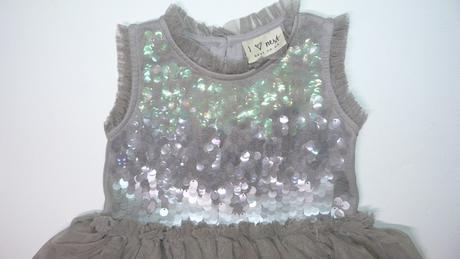 Šedé sváteční šatičky, next,80